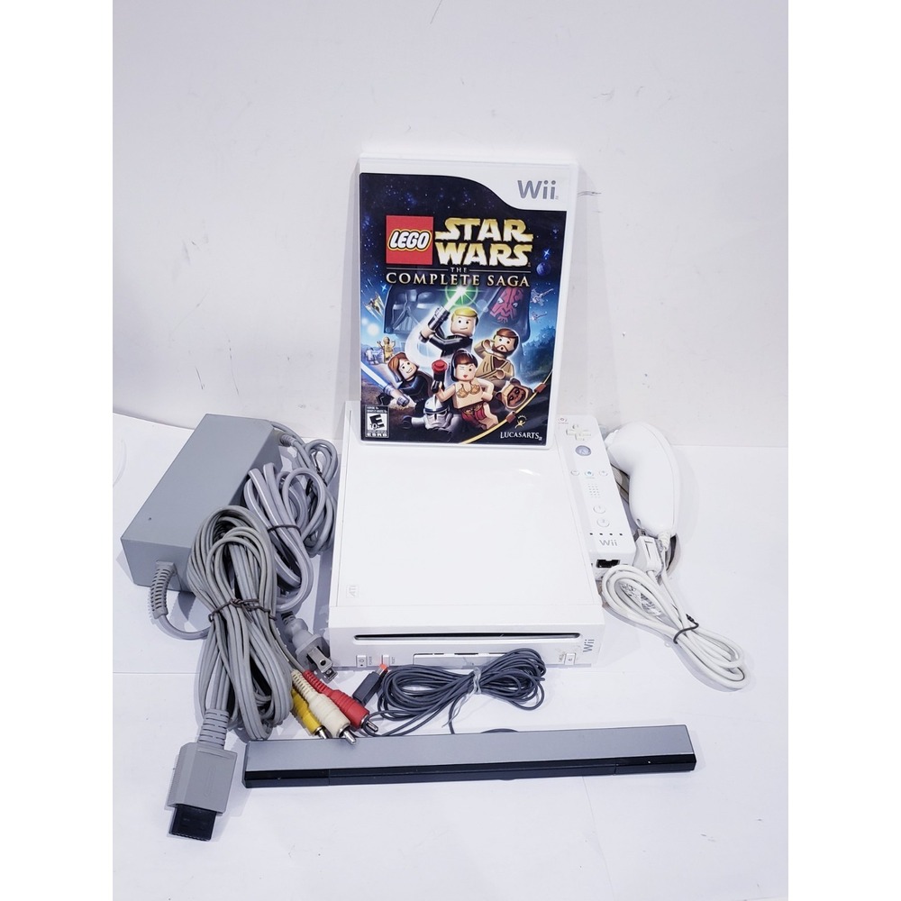Nintendo Wii Console RVL-001 Bundle - TESTED